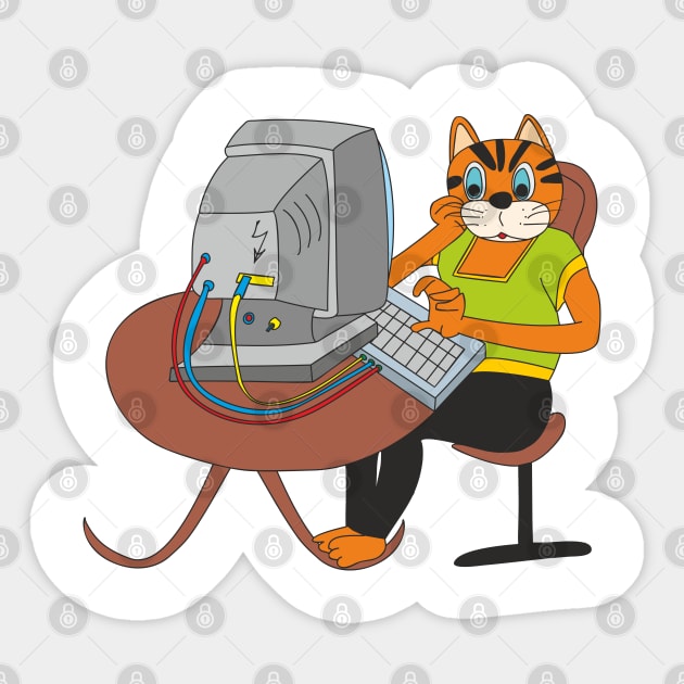 Cat  Developer Sticker by Alekvik